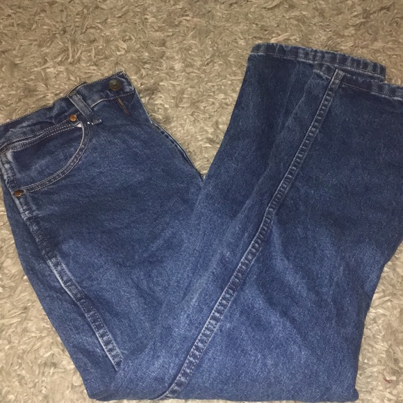 Wrangler patch straight leg 3x30 jeans high rise - Picture 2 of 8